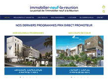 Tablet Screenshot of immobilier-neuf-la-reunion.com